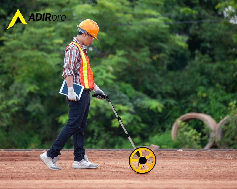 AdirPro Digital Distance Measuring Wheel - Large Digital LCD Display - 12 Commercial Grade Feet-Inch - Free Carrying Bag - Image 5